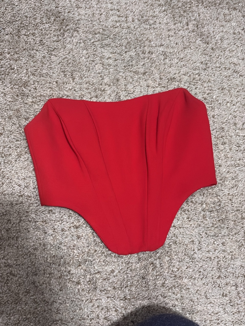 Koton Partywear Red Strapless Corset Top
